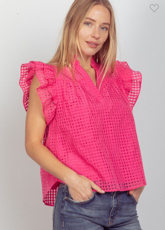 MESH SHEER BLOUSE