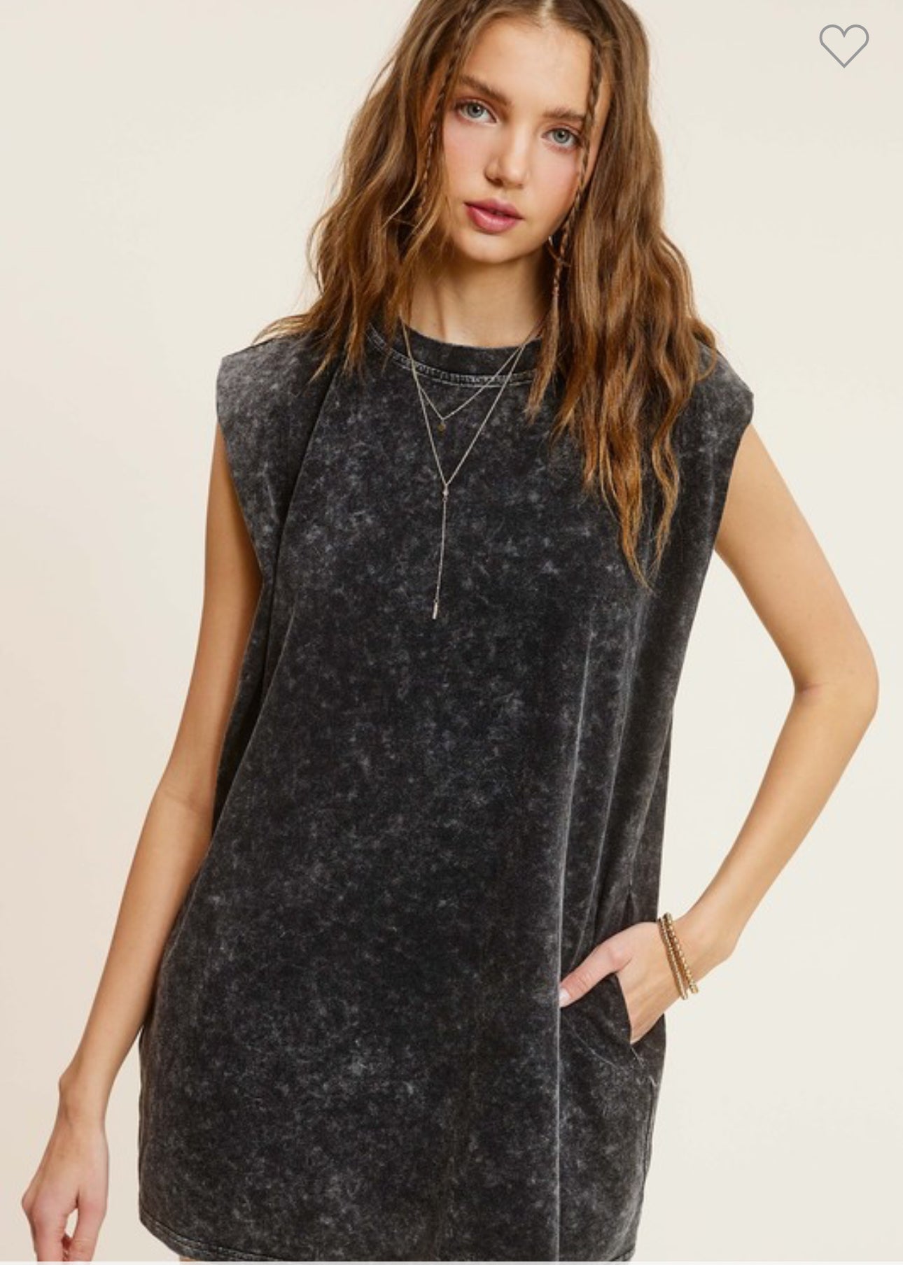 MINERAL WASHED DRESS