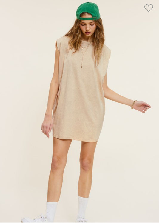 MINERAL WASHED DRESS