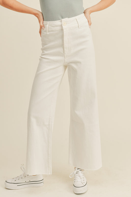 WIDE LEG DENIM PANT